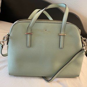 Kate Spade Mint Green Leather Cedar Street Maise Satchel